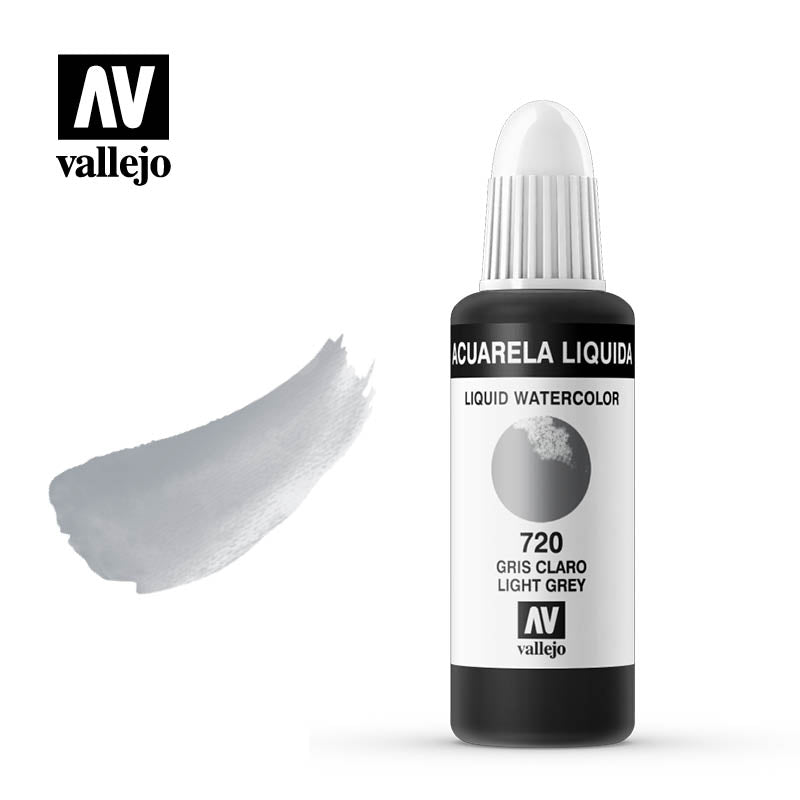 Acuarela líquida Vallejo gris claro – Araceli Garcia Illustration