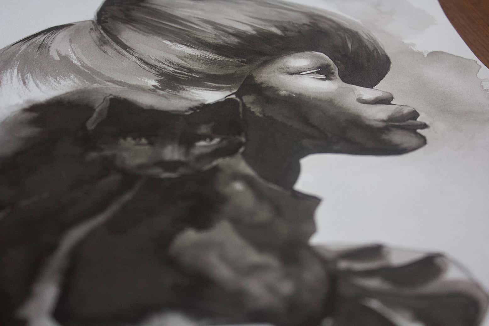 Lámina Olayinka - serie Black