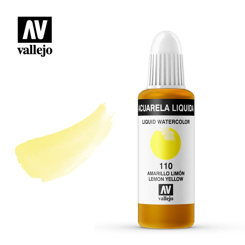 Acuarela líquida Vallejo Lemon Yellow