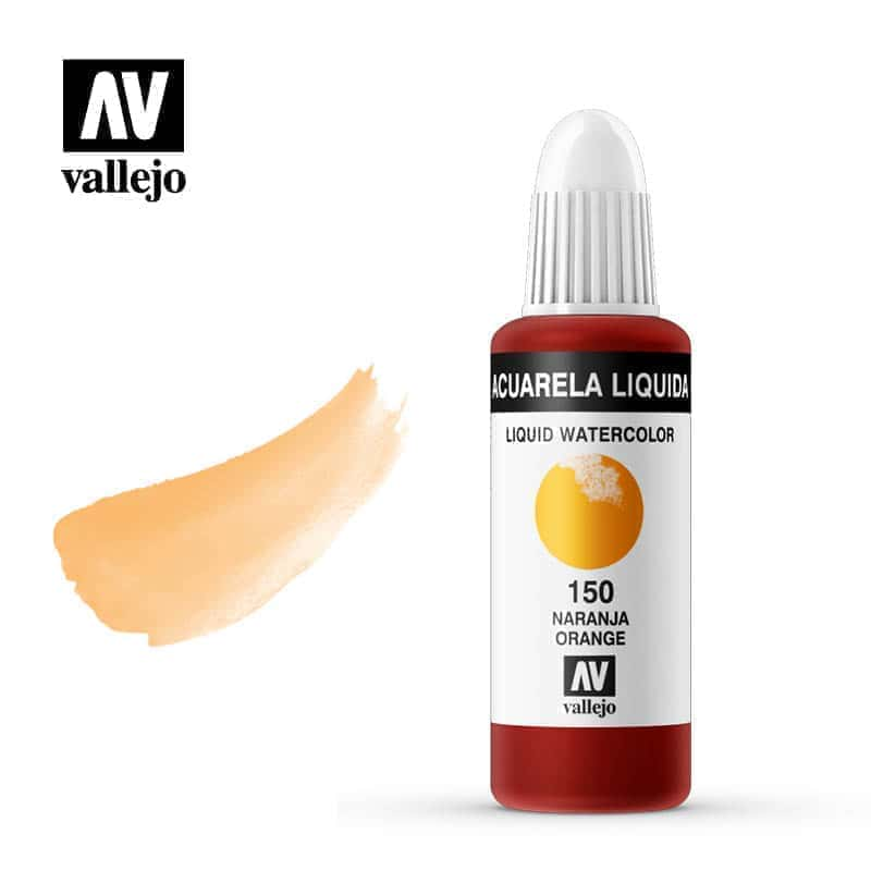 Acuarela líquida Vallejo Naranja