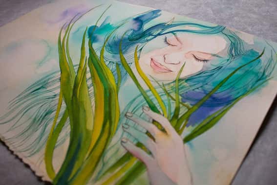 Lámina Posidonia y el Mar - Posidonia