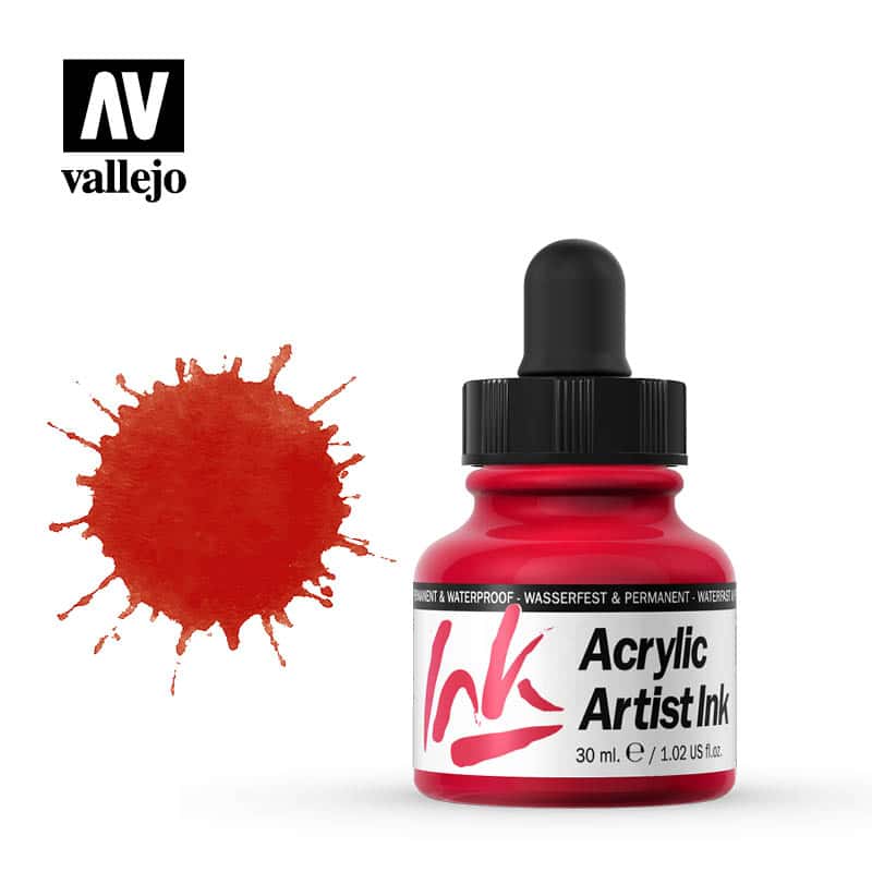 Tinta acrílica Vallejo Rojo Escarlata