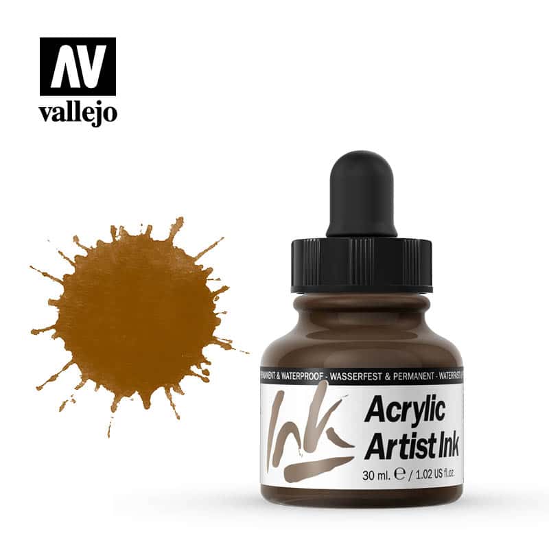 Tinta acrílica Vallejo Sombra tostada