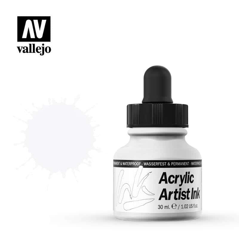 Tinta acrílica Vallejo Blanca