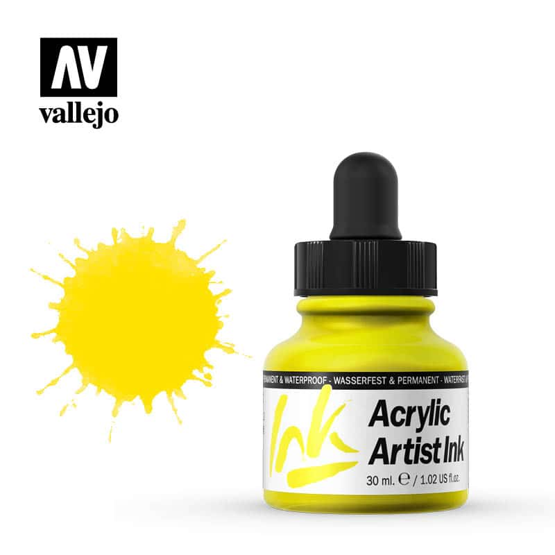 Tinta acrílica Vallejo Amarilla